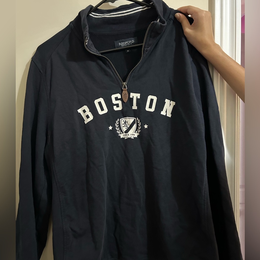 Ford Men's Black Zip-Up Sweater